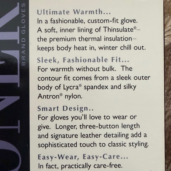 NWT Vintage Isotoner Extra-Warm Women’s Gloves Taupe Brown Easy Wear Easy Care - Picture 5 of 9